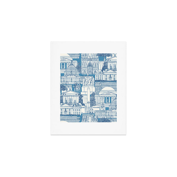 Washington DC toile blue Art Print Gallery Image 1