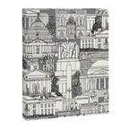 Washington DC toile gray Canvas Print Gallery Image 8