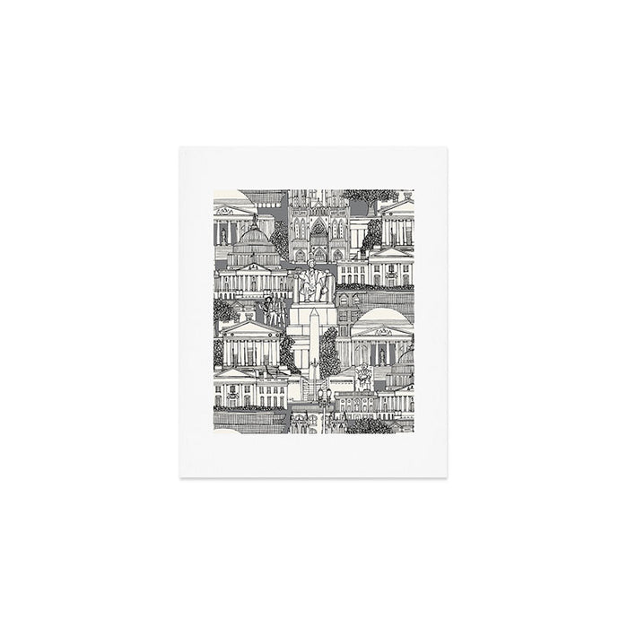 Washington DC toile gray Art Print Gallery Image 1