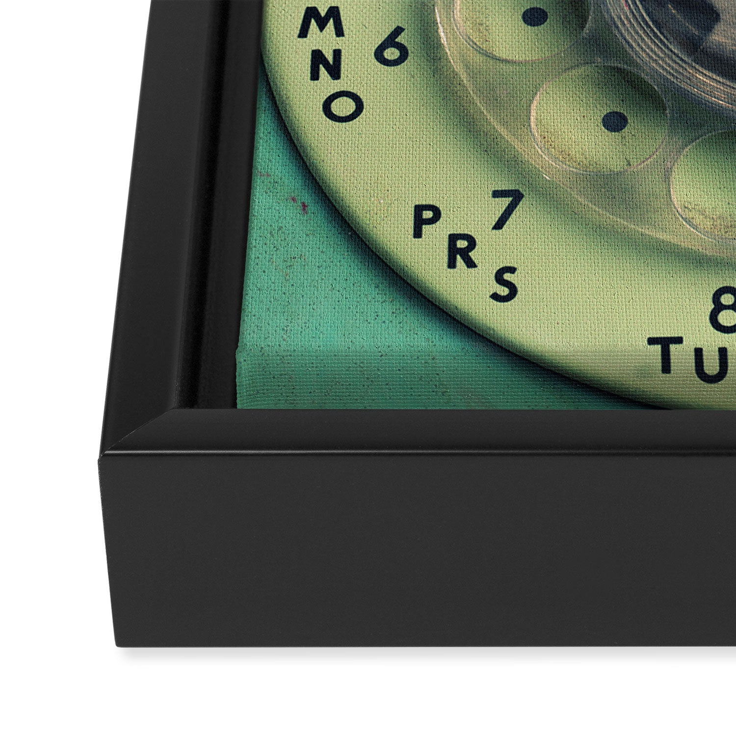 Rotary Telephone Framed Canvas Print Gallery Image 3
