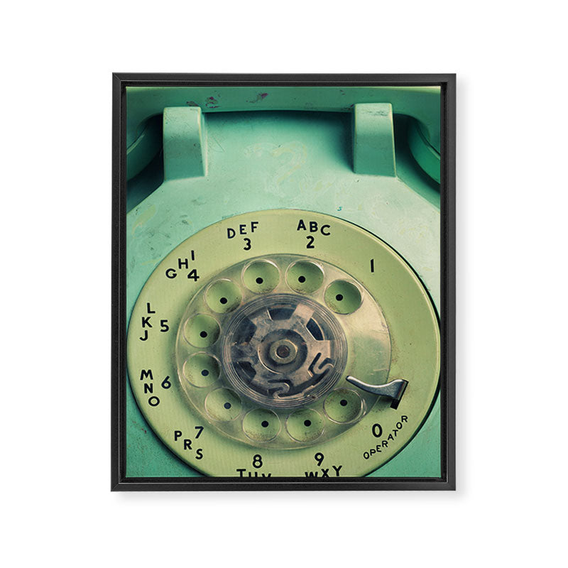 Rotary Telephone Framed Canvas Print Gallery Image 6