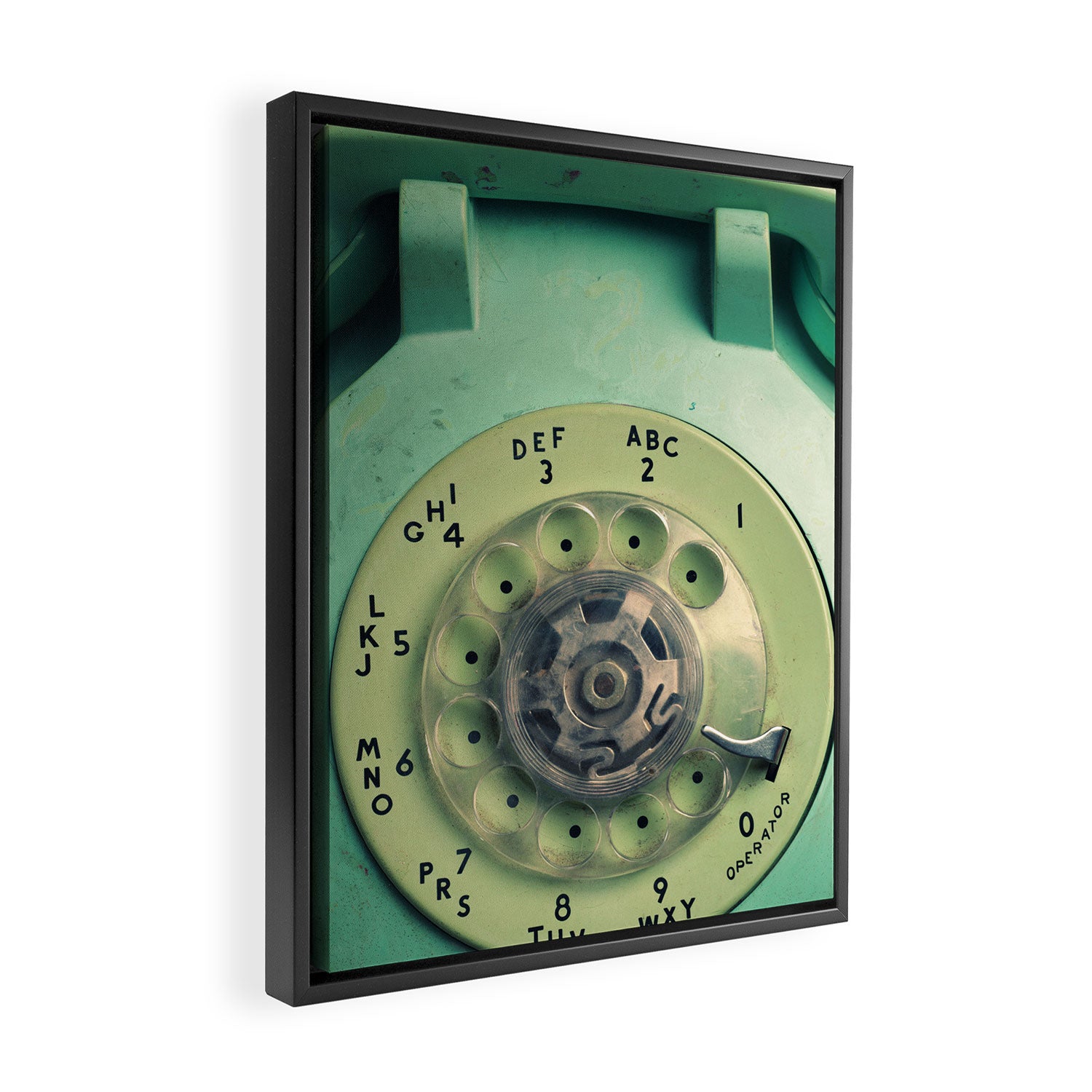 Rotary Telephone Framed Canvas Print Gallery Image 2