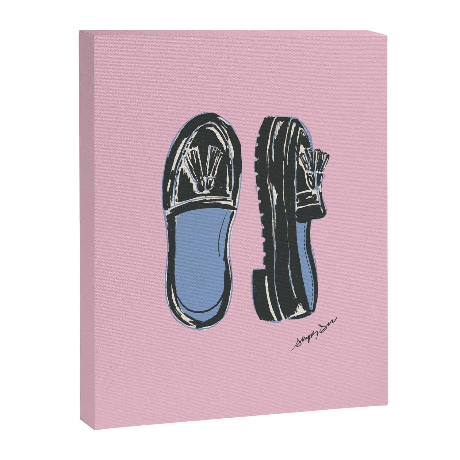 Loafer Shoe Illustration Canvas Print Gallery Image 8