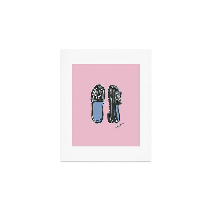 Loafer Shoe Illustration Art Print Gallery Image 1