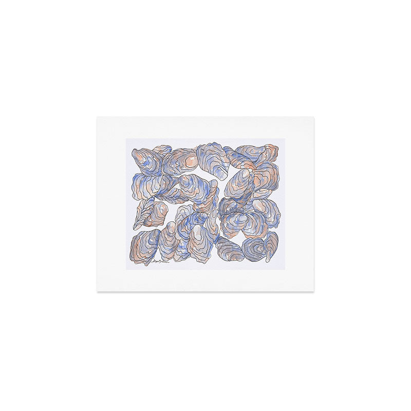 Oyster Watercolor Art Print Art Print Gallery Image 1
