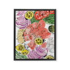 Smoked Salmon Spread Food Illustration Framed Canvas Print Gallery Image 6