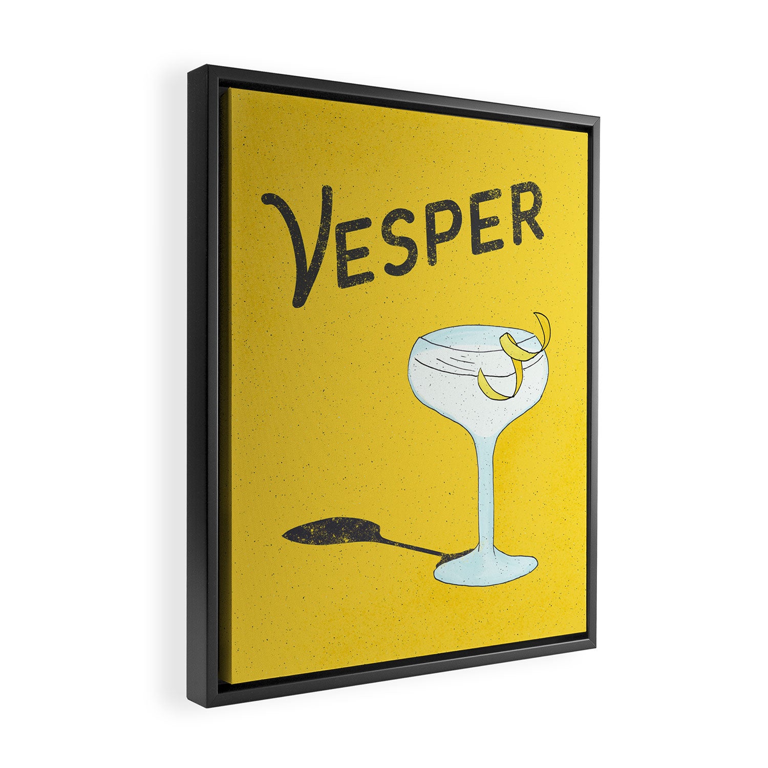 Vesper Martini with a Twist Framed Canvas Print Gallery Image 2