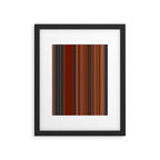 Bold Rust Colorful Stripes Framed Art Print Gallery Image 6