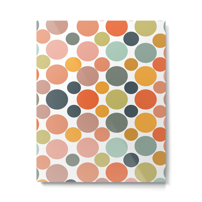 Cheerful Polka Dots  Metal Print Gallery Image 1