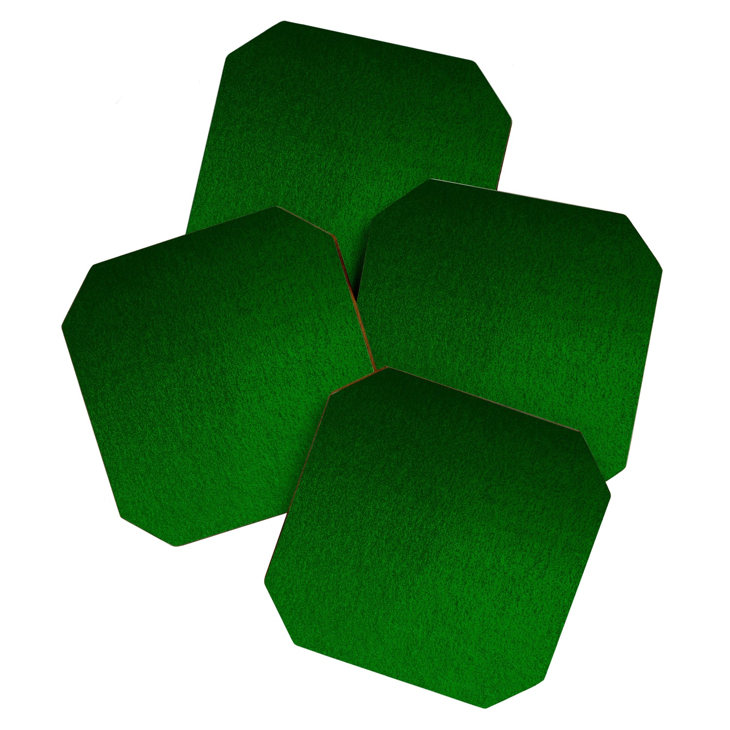 Emerald Green Ombre Design Coaster Gallery Image 1