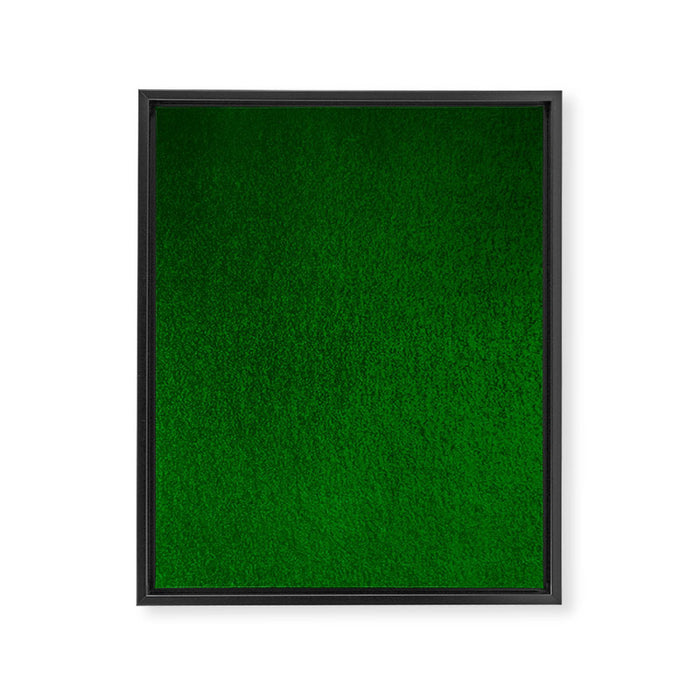 Emerald Green Ombre Design Framed Canvas Print Gallery Image 1