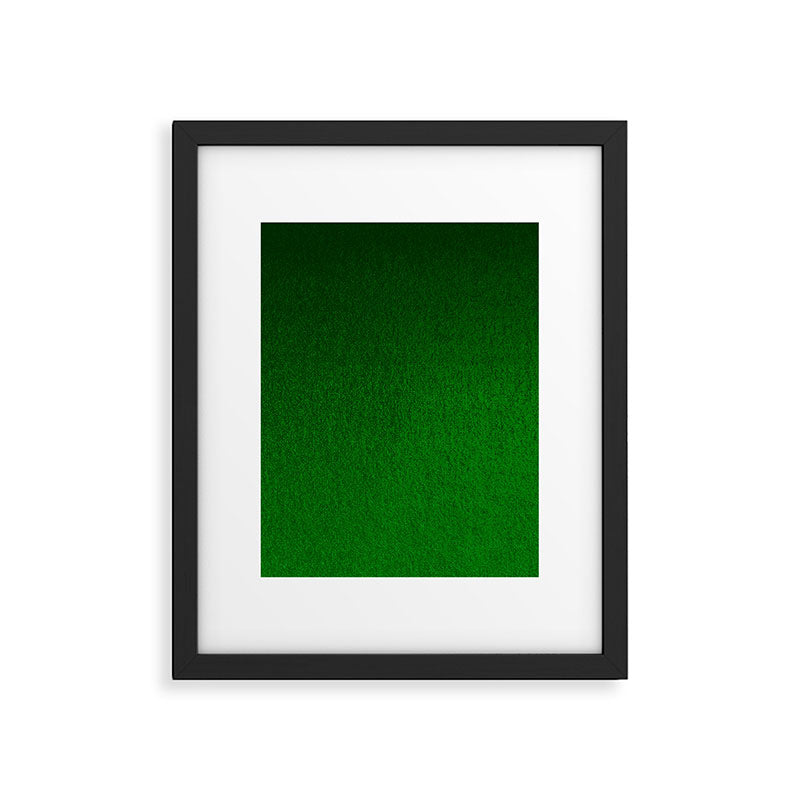 Emerald Green Ombre Design Framed Art Print Gallery Image 6
