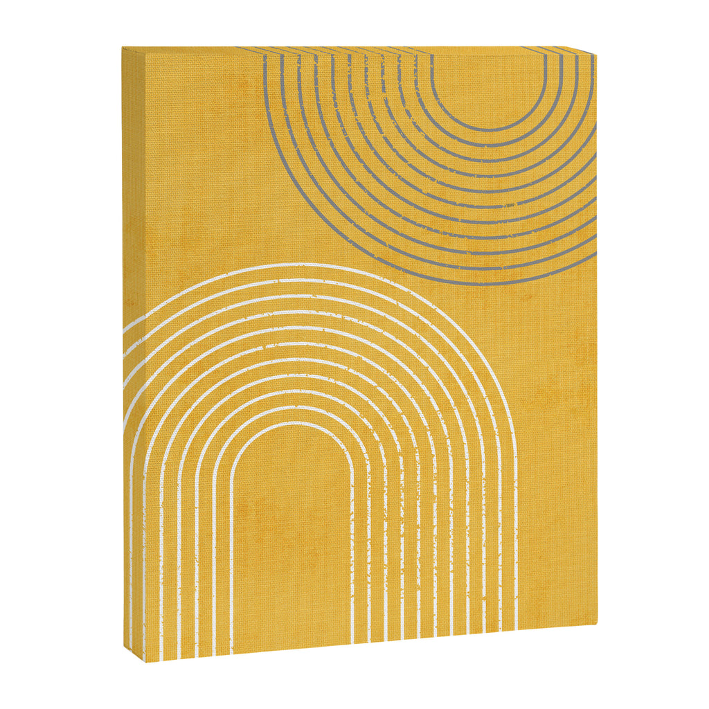 Golden Minimalist Abstract Canvas Print Gallery Image 8
