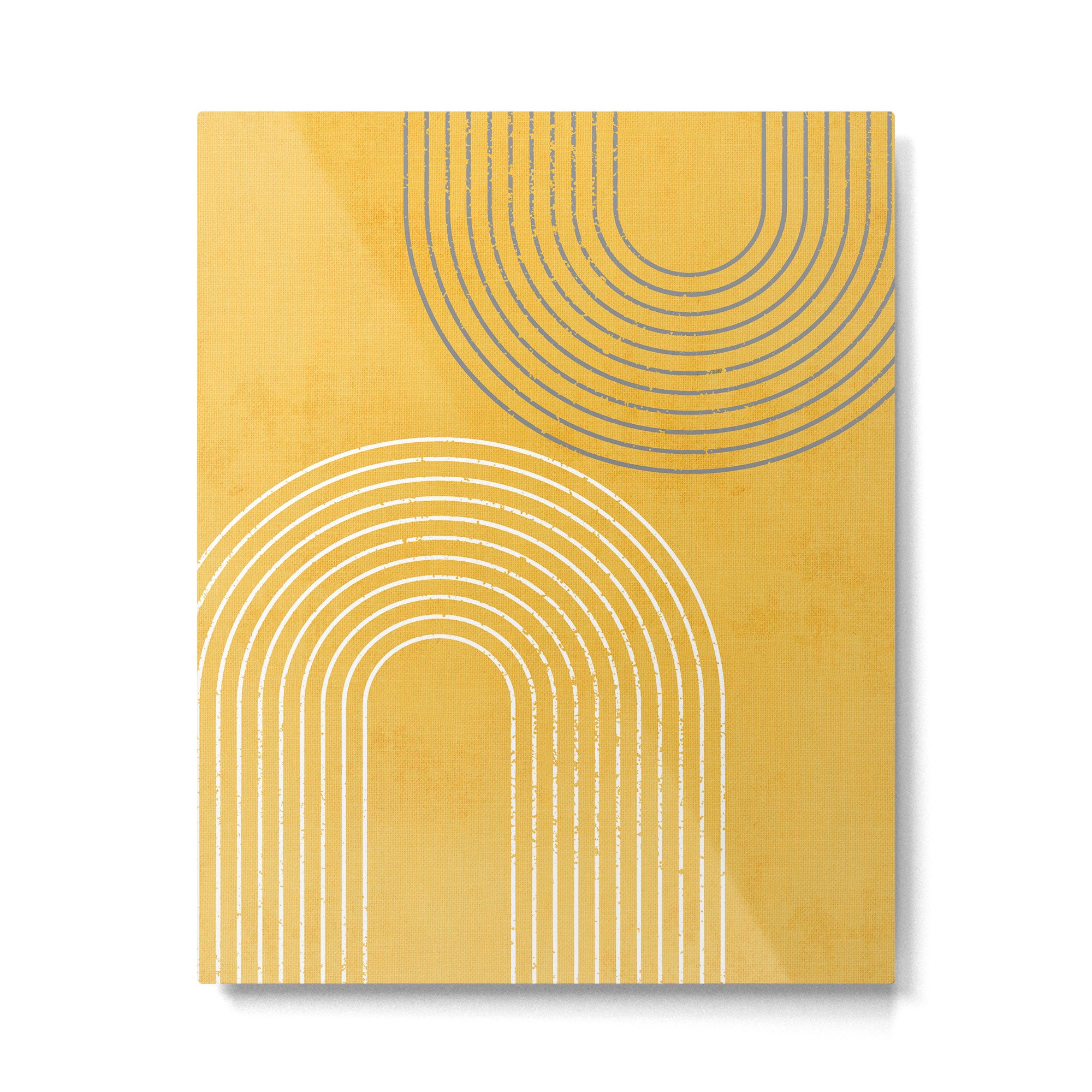 Golden Minimalist Abstract Metal Print Gallery Image 6