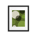 Green Chenille Polka Dots Framed Art Print Gallery Image 6