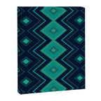 Indigo Teal Geo Canvas Print Gallery Image 8