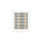 Mid Century Drop Pattern Art Print Gallery Image 1