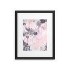 Modern Contemporary soft Pastel Pink Grey Abstract Framed Art Print Gallery Image 6