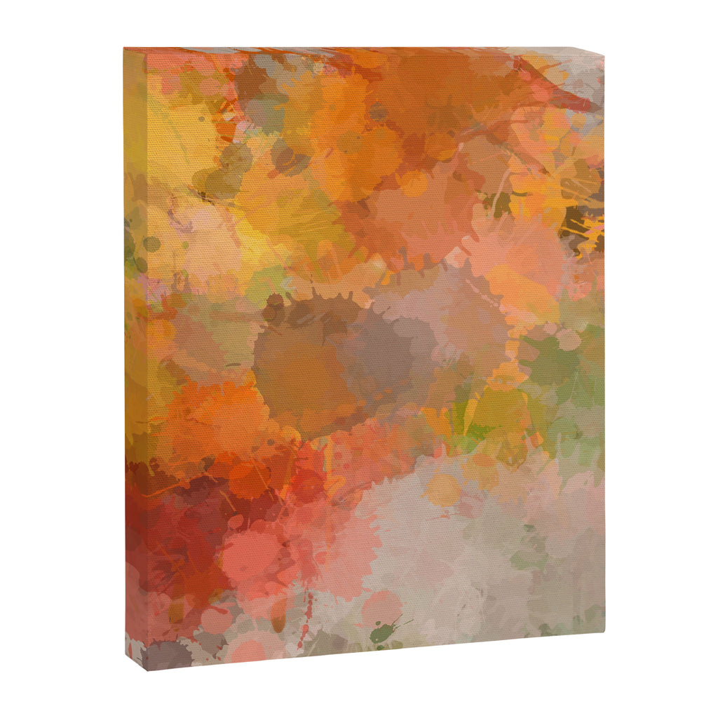 Modern contemporary Yellow Orange Abstract Canvas Print Gallery Image 8