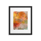Modern contemporary Yellow Orange Abstract Framed Art Print Gallery Image 6