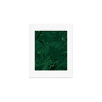 Modern Cotemporary Emerald Green Abstract Art Print Gallery Image 1