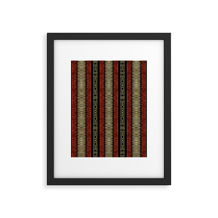 Mud Cloth Tribal Pattern 02 Framed Art Print Gallery Image 1