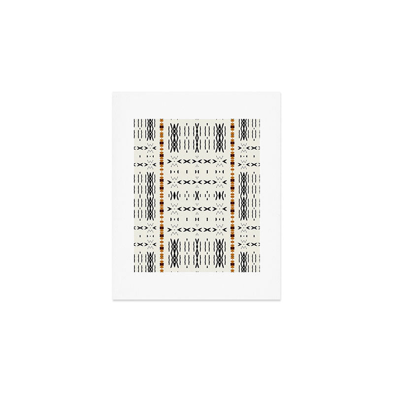 Mudcloth Tribal Neutral 02 Art Print Gallery Image 1