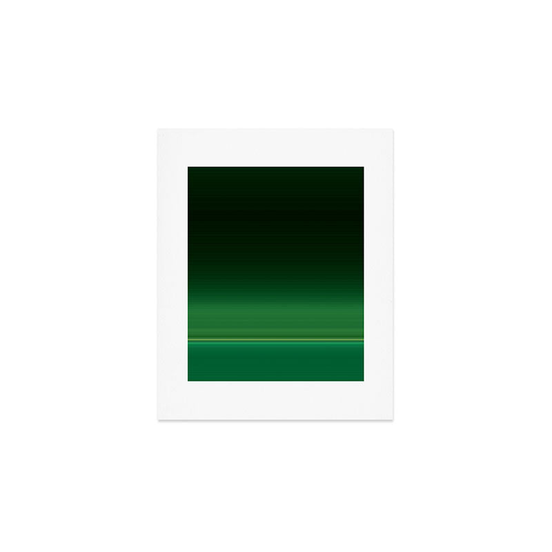Ombre Forest Green  Art Print Gallery Image 1
