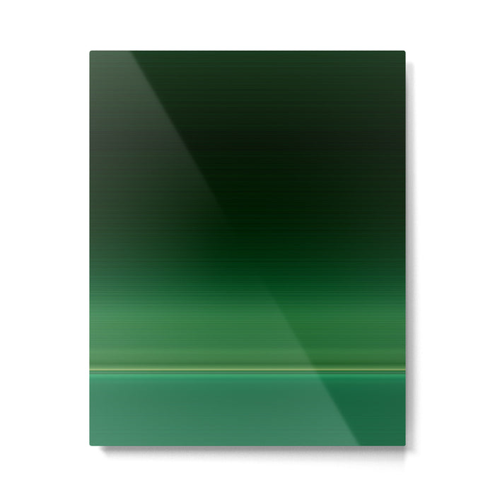 Ombre Forest Green  Metal Print Gallery Image 1