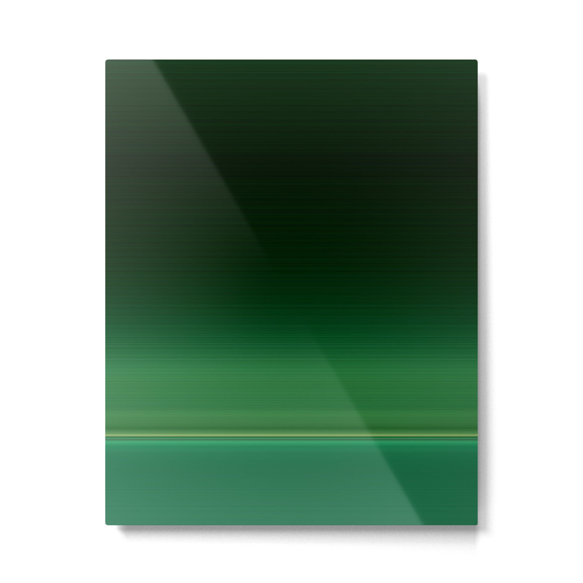 Ombre Forest Green  Metal Print Gallery Image 6