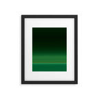 Ombre Forest Green  Framed Art Print Gallery Image 6