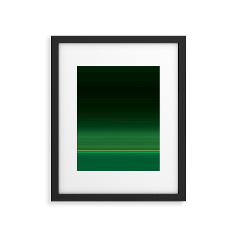 Ombre Forest Green  Framed Art Print Gallery Image 6