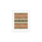 Orange Linen Mud Cloth Art Print Gallery Image 1
