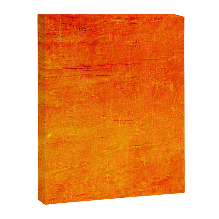 Orange Sunset Textured Acrylic Painting Canvas Print Gallery Image 1