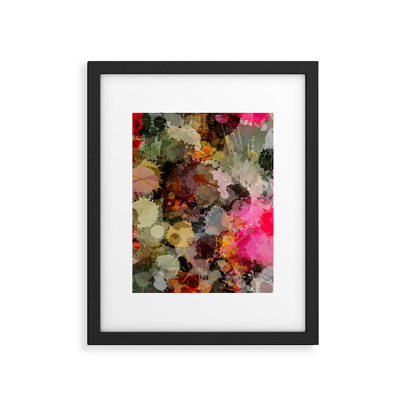 Paint Splatter Bouqet  Framed Art Print Gallery Image 6