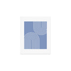 Periwinkle Blue Minimalist Art Print Gallery Image 1