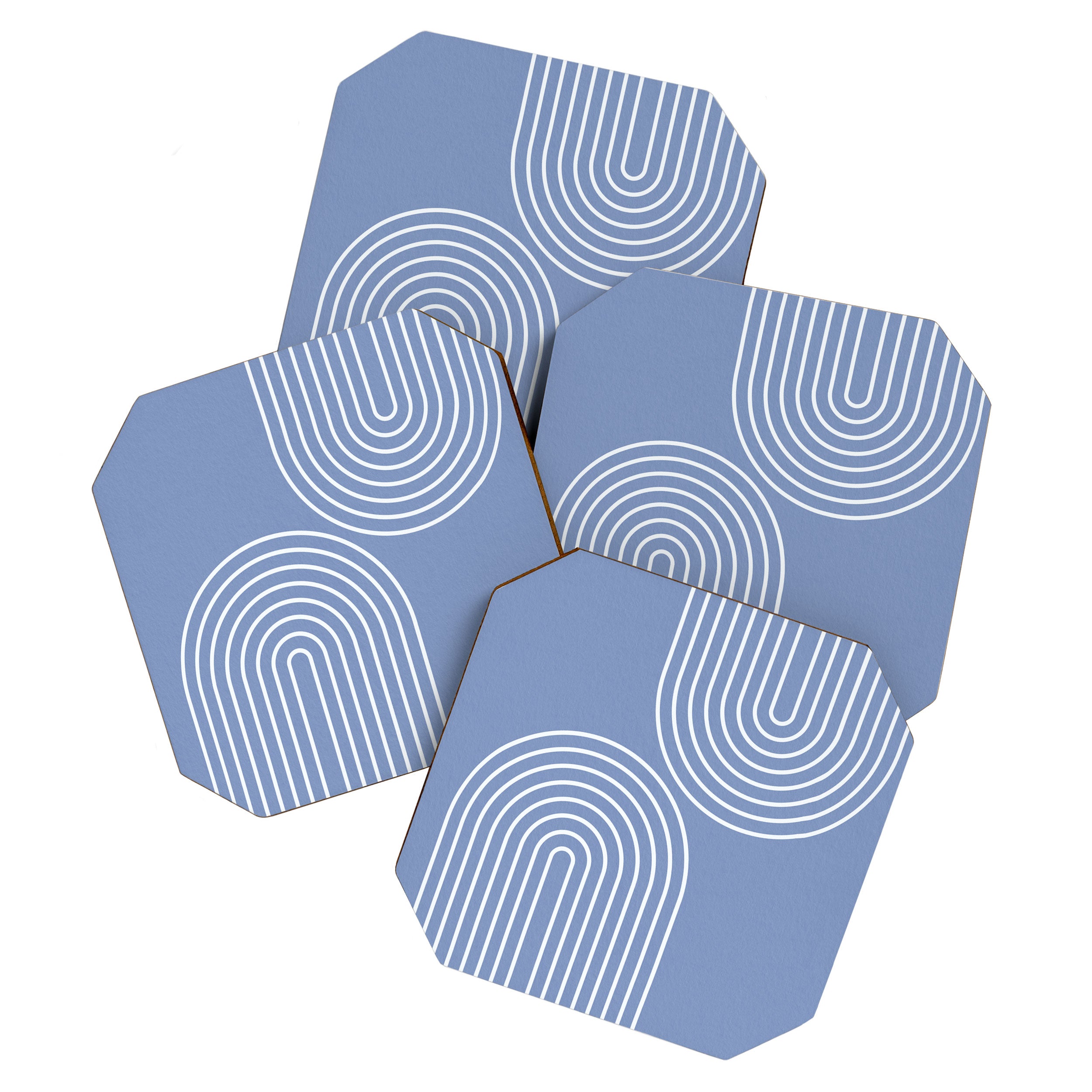 Periwinkle Blue Minimalist Coaster Gallery Image 1