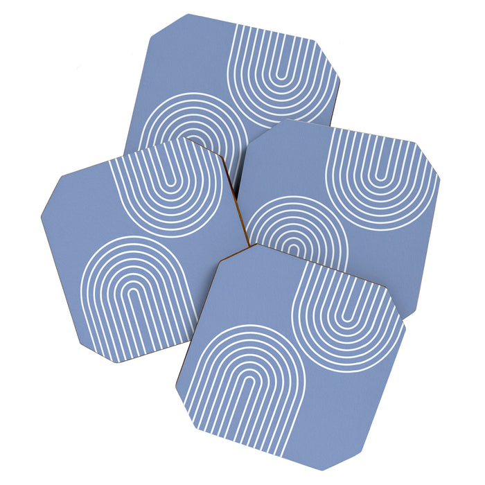 Periwinkle Blue Minimalist Coaster Gallery Image 1