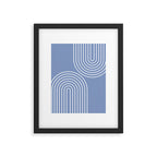 Periwinkle Blue Minimalist Framed Art Print Gallery Image 6
