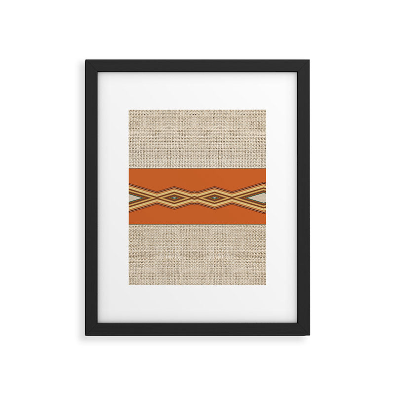 Southwestern Earth Tone Texture Design Framed Art Print Gallery Image 6
