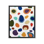 Terrazzo Abstract Pattern Framed Canvas Print Gallery Image 8
