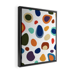 Terrazzo Abstract Pattern Framed Canvas Print Gallery Image 2