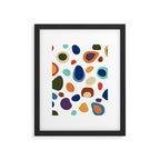 Terrazzo Abstract Pattern Framed Art Print Gallery Image 6