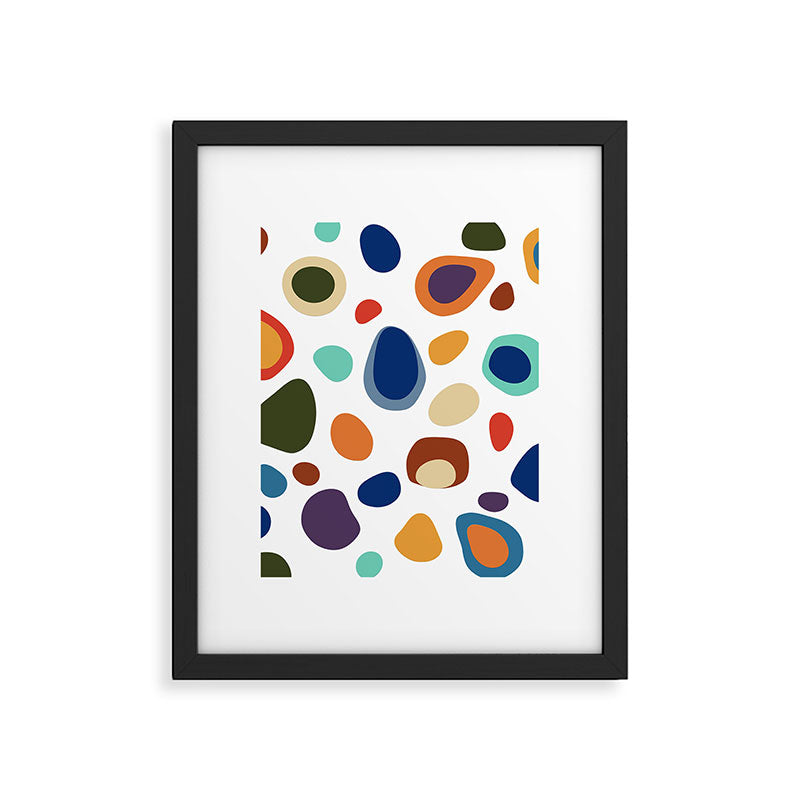 Terrazzo Abstract Pattern Framed Art Print Gallery Image 6