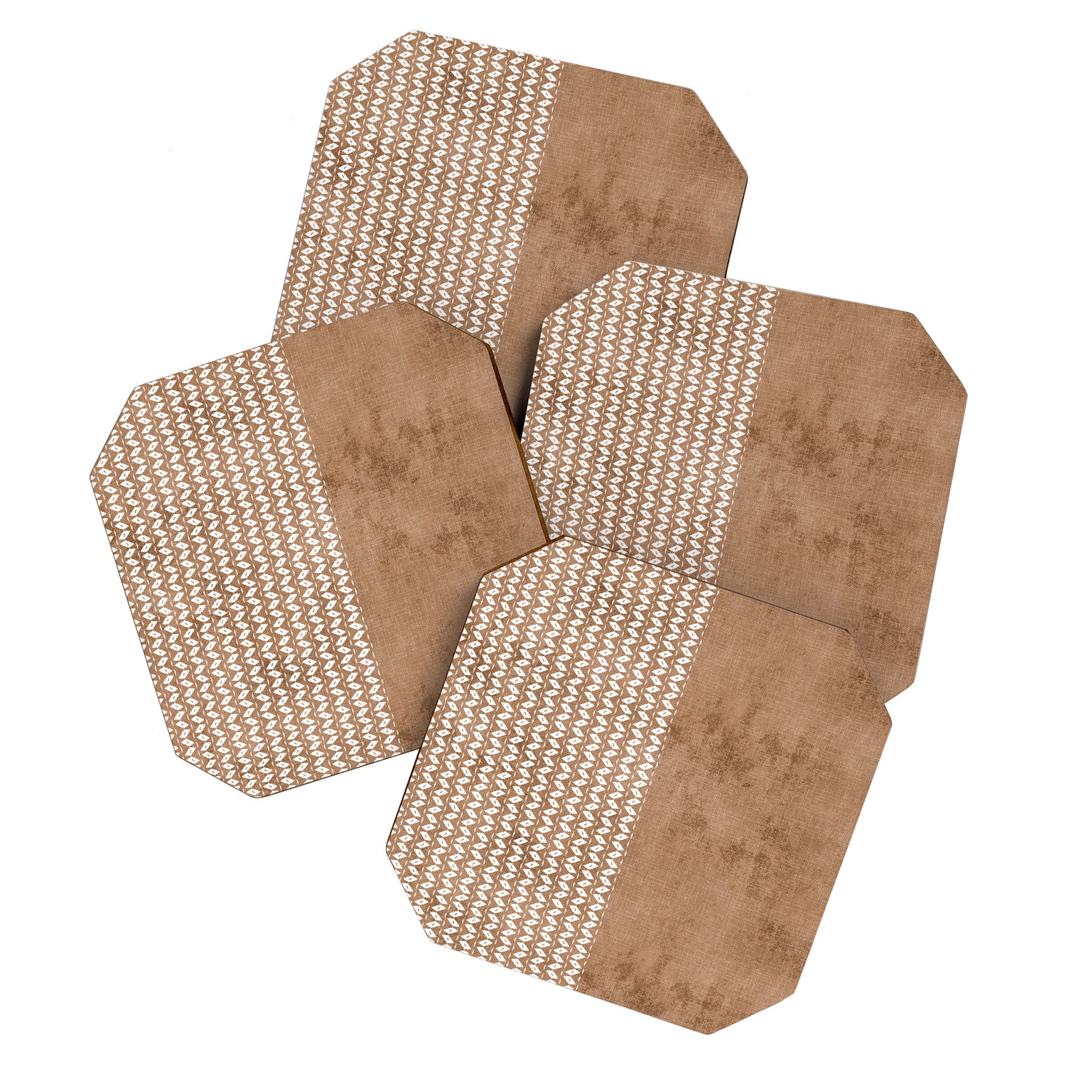 Two Toned Tan Texture Coaster Gallery Image 1