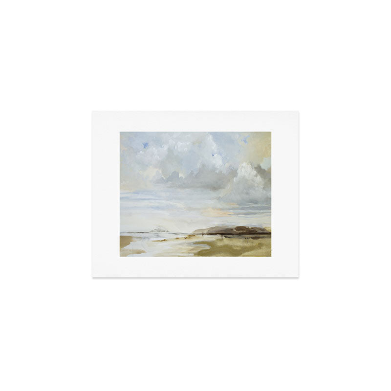Cloudy Shoreline Art Print Gallery Image 1