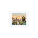 Glowing Desert Moon Tucson Art Print Gallery Image 1