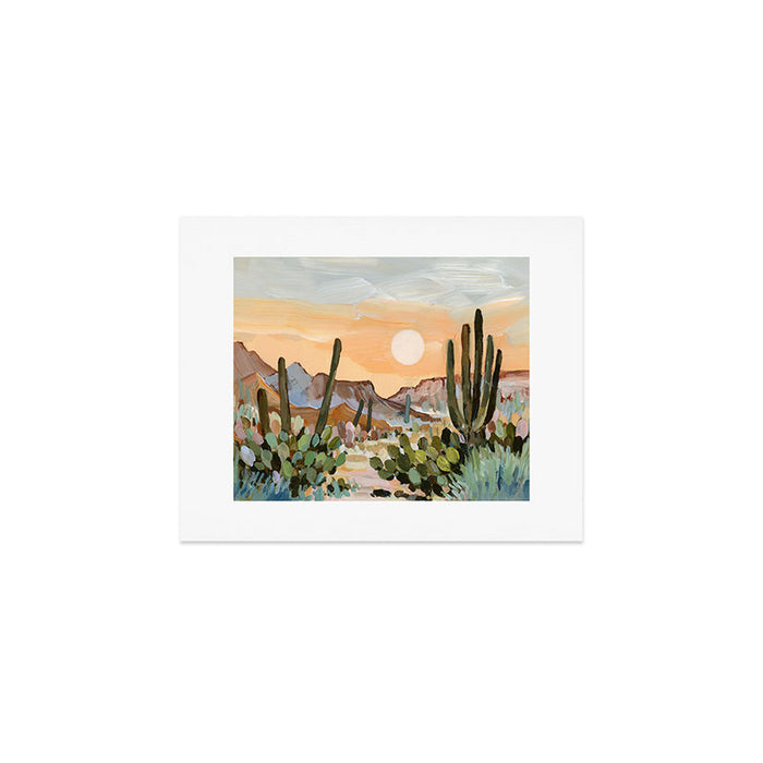 Glowing Desert Moon Tucson Art Print Gallery Image 1