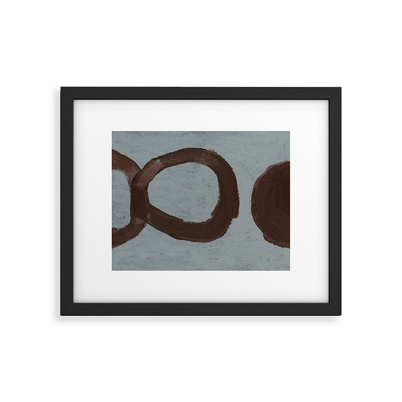 Gray and Burgundy Framed Art Print Gallery Image 5