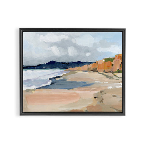 Half Moon Bay Framed Canvas Print